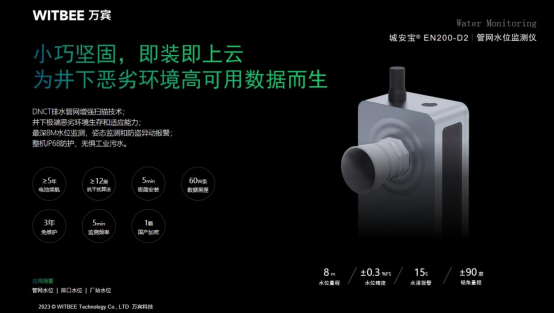 萬賓科技管網水位監測儀，保障城市生命線安全(圖2)